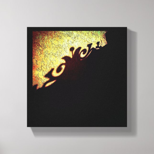 Gate Shadow Canvas Print (Front)