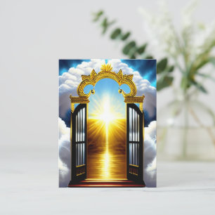  Gate To Heaven Christian Art Postcard