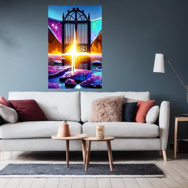 Gate to the afterlife | AI Art  Poster (Creator Uploaded)