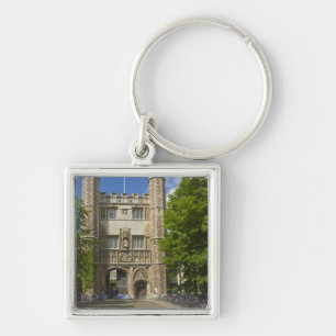 Gate to Trinity College and rows of bicycles, Keychain