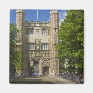 Gate to Trinity College and rows of bicycles, Magnet