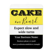 Gâteau à bord Magnet de voiture