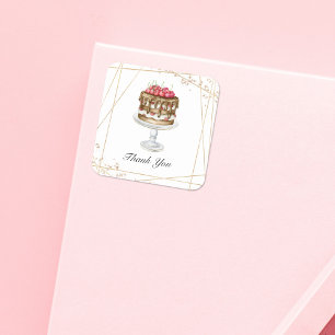 Gâteau / Boulangerie Sticker Merci d'affaires