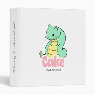 Gâteau (chat + serpent) 3 Classeur à anneaux