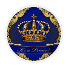 Gâteau cupcake Bleu Royal Couronne Dorée pour Baby