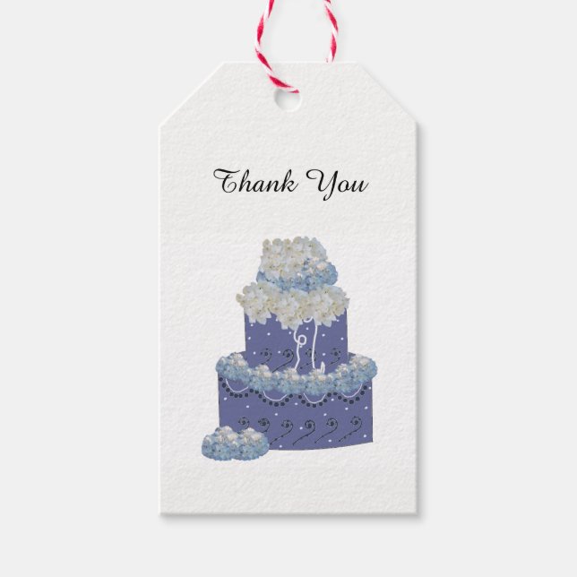 Gâteau de designer avec étiquettes de cadeau aux h (Devant)