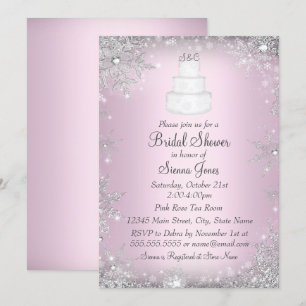 Gâteau de Mariage Monogramme Invitation de Fête de