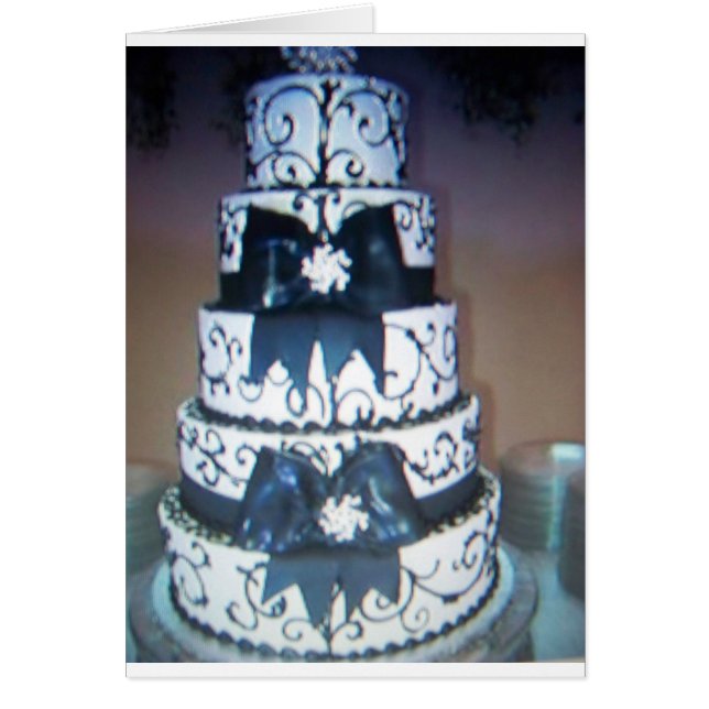 gâteau de mariage noir et blanc (Devant)