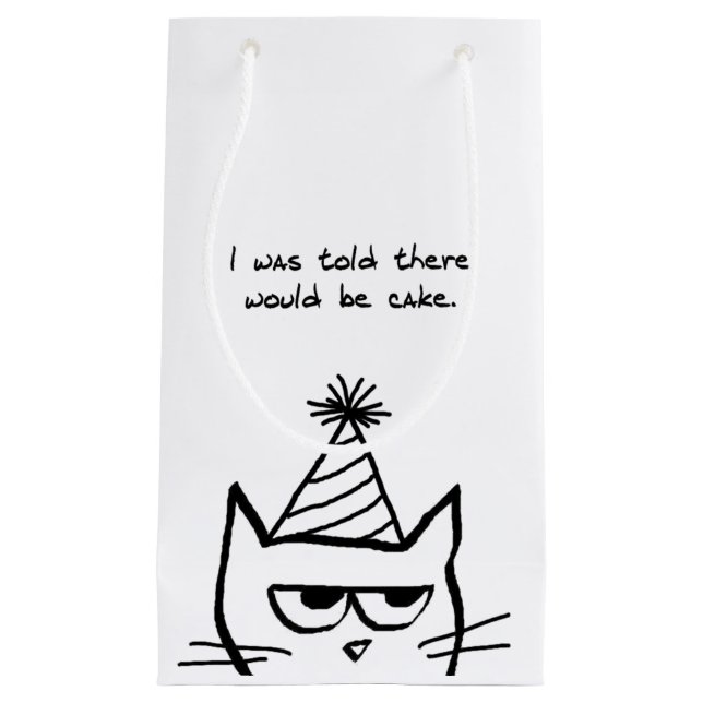 Gâteau fâché des demandes de chat - sac drôle de (Devant)