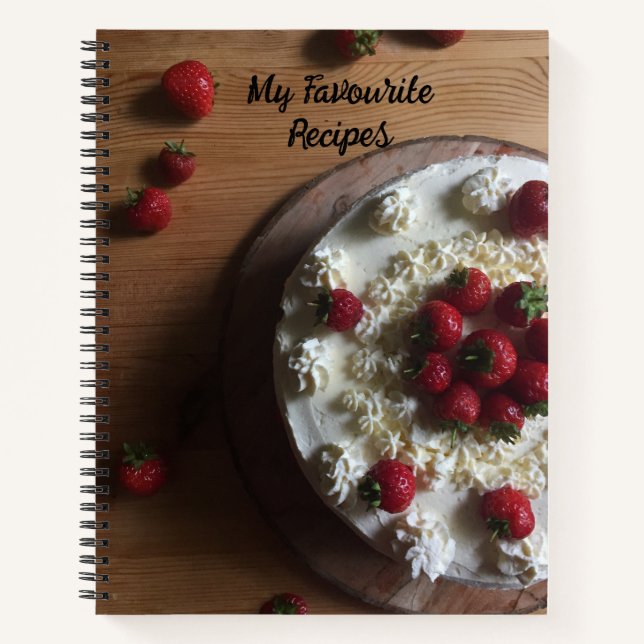 Gâteau fraise, Livre de recettes (Devant)