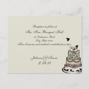 Gâteau mariage / Carte Réception