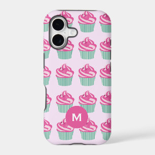 Gâteaux Cupcakes Mignons Motif Rose Monogramme