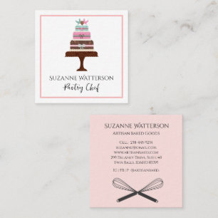 Gâteaux et Whisks Pâtisserie Carte de visite de pr