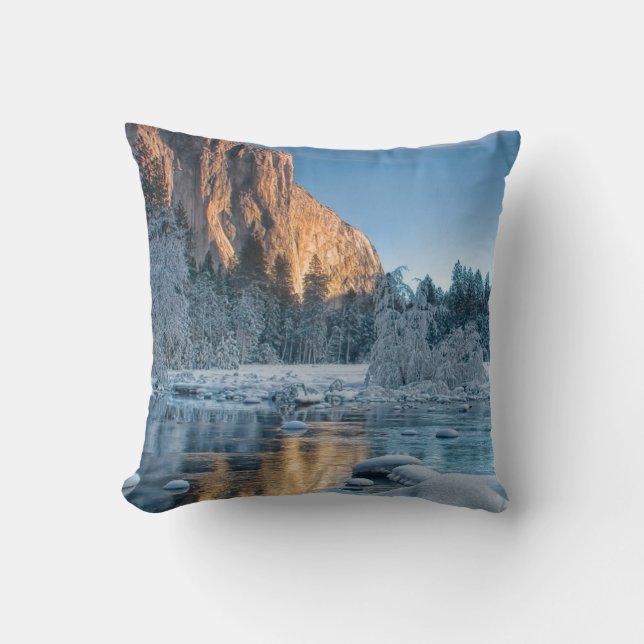 Gates in Yosemite Throw Pillow (Front)