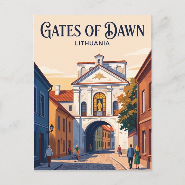 Gates of Dawn Lithuania Postcard (Front)