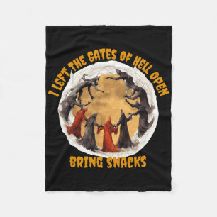 Gates Of Hell Are Open Fleece Blanket