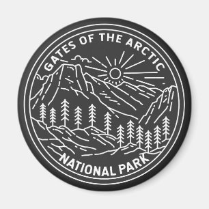 Gates of the Arctic National Park Alaska Monoline Magnet