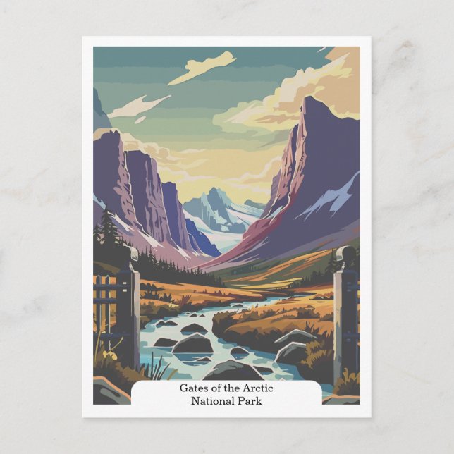 Gates of the Arctic National Park, Alaska USA Postcard (Front)