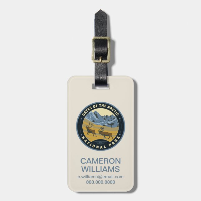 Gates of the Arctic National Park Luggage Tag (Front Vertical)