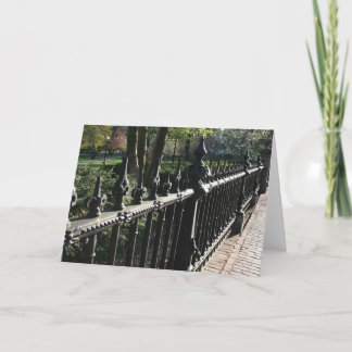Gates on the Public Garden Card