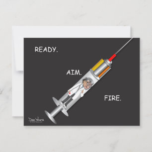 Gates Vaccinates the planet postcard