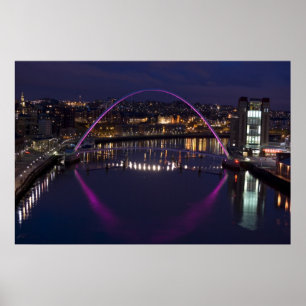 Gateshead Millennium Bridge Poster