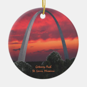 Gateway Arch Ceramic Ornament