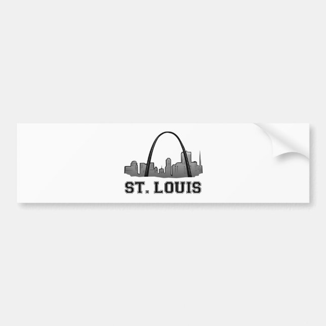Gateway Arch in St. Louis Bumper Sticker (Front)