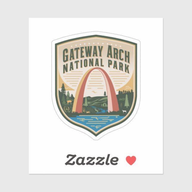 Gateway Arch National Park Badge  (Sheet)