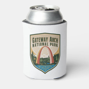 Gateway Arch National Park Badge Can Cooler