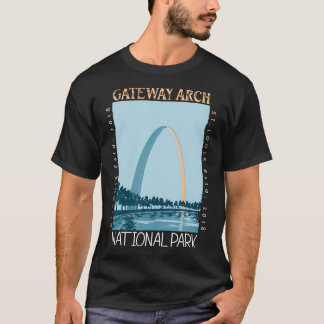 Gateway Arch National Park Distressed Vintage T-Shirt