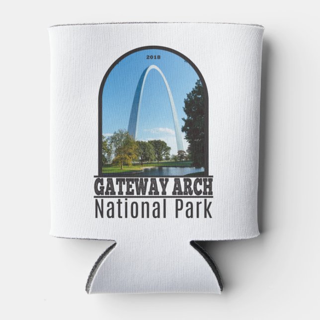 Gateway Arch National Park Missouri Can Cooler (Front)