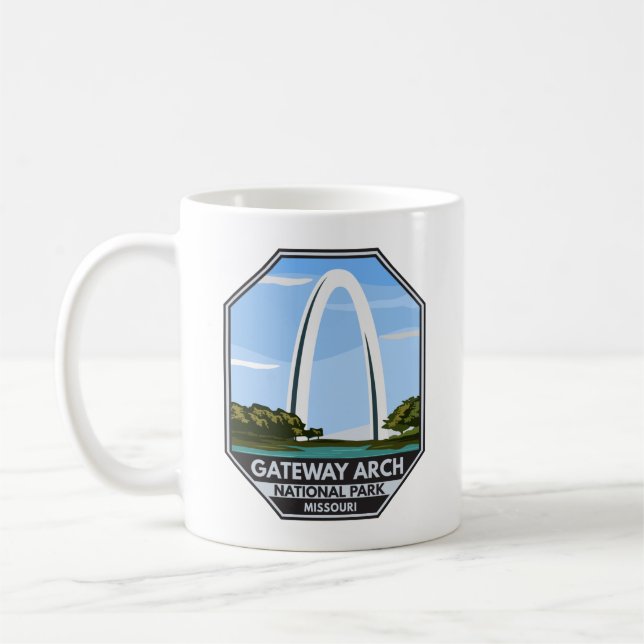 Gateway Arch National Park Missouri Coffee Mug (Left)