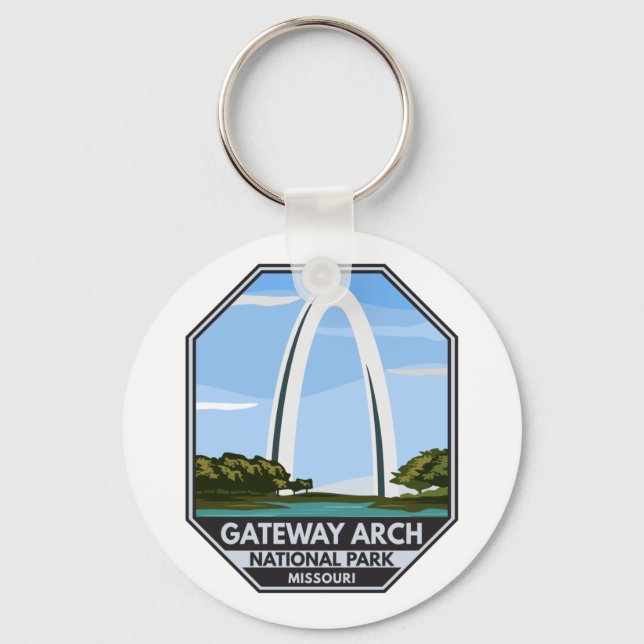 Gateway Arch National Park Missouri Keychain (Front)