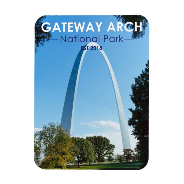 Gateway Arch National Park Missouri Magnet (Vertical)