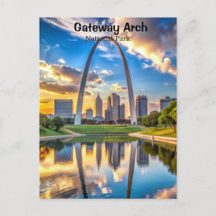 Gateway Arch National Park Missouri Postcard