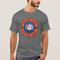 Gateway Arch National Park Retro Compass Emblem