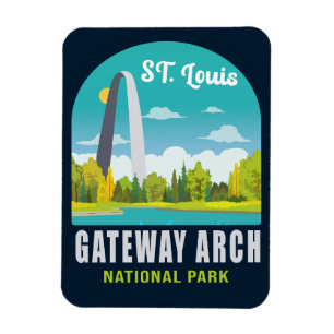 Gateway Arch National Park Saint Louis - Missouri Magnet