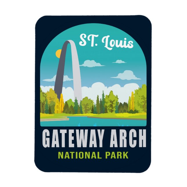 Gateway Arch National Park Saint Louis - Missouri  Magnet (Vertical)