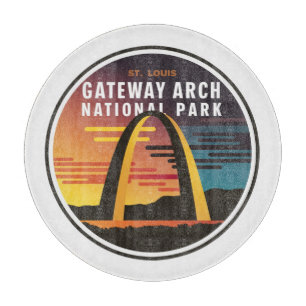 Gateway Arch National Park St. Louis Abstract Cutting Board