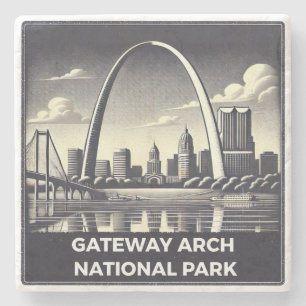 Gateway Arch National Park  Stone Coaster
