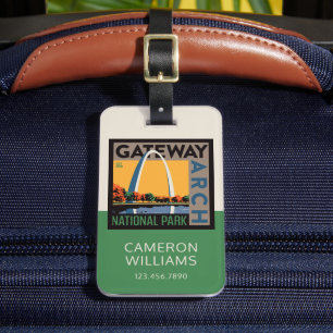 Gateway Arch   St. Louis, Missouri Luggage Tag