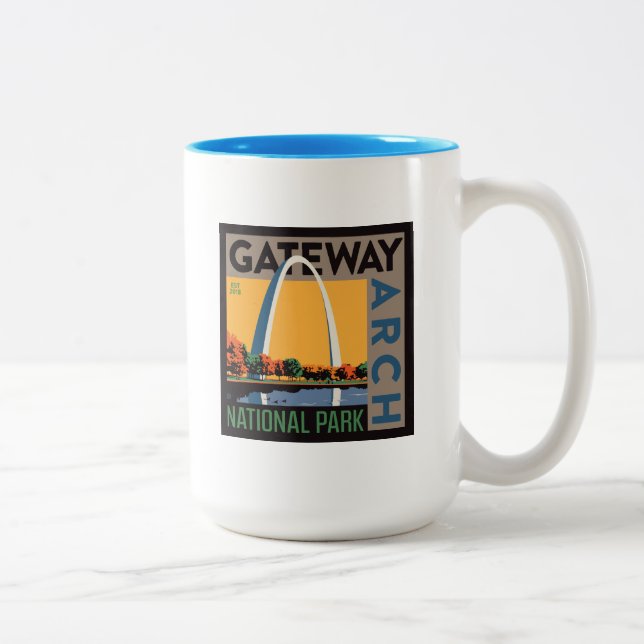 Gateway Arch | St. Louis, Missouri Two-Tone Coffee Mug (Right)