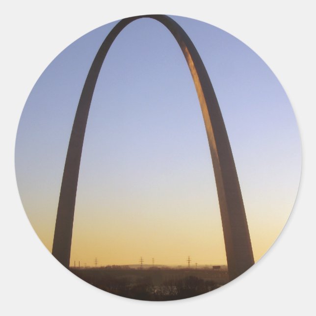 Gateway Arch, St. Louis, MO Classic Round Sticker (Front)