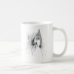 Gateway Black White Abstract Tribal Tattoo Art Coffee Mug