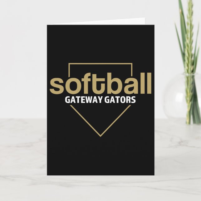 Gateway Gators Softll Home Plate  Card (Front)