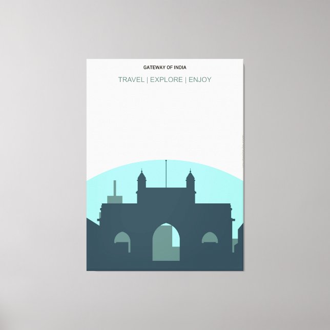 Gateway of India Canvas Print (Front)