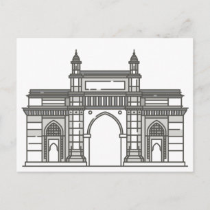 Gateway Of India Mumbai World Landmark Postcard