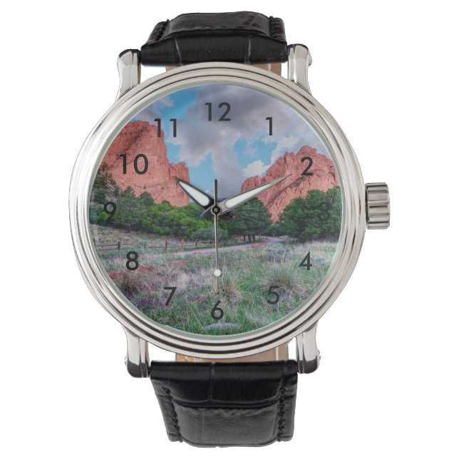 Gateway Rocks Garden Of Gods Wrist Watch (Front)