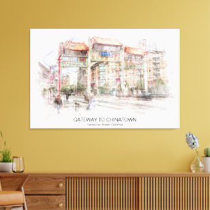 Gateway to Chinatown Vancouver ID711 Canvas Print